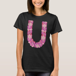 Camiseta Férias Tropicais Florais de Verão Exóticas Fluxo H