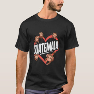 Camiseta Férias tropicais, Viagem de macaco-macaco na Guate