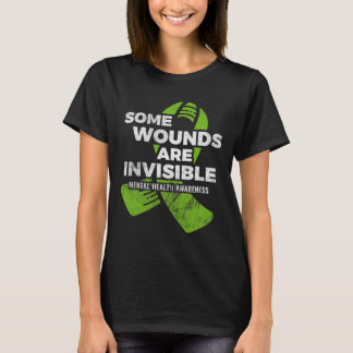 Camiseta Feridas: psicologia invisível de sensibilização pa