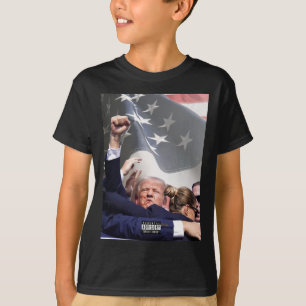 Camiseta Ferido Em Tiros No Comício Da Pensilvânia