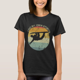 Camiseta Ferimento de Snowboard Snowboard I Do My Self Stun