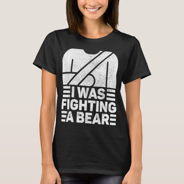 Camiseta Ferimento do pulso do braço quebrado - Ferimento d (Frente)