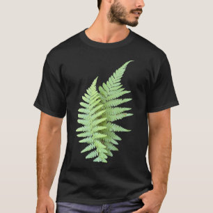 Camiseta Fern deixa arte botânica para Primavera e outono G