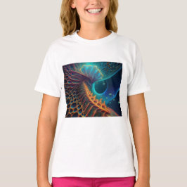 Camiseta Fern Dourado E Azul