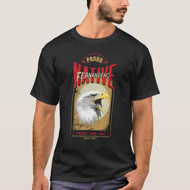 Camiseta Fernandeno Native American Eagle Spirit Vintage (Frente)