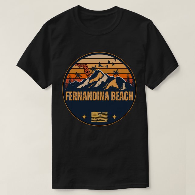 Camiseta Fernandina Beach, Florida (Frente do Design)