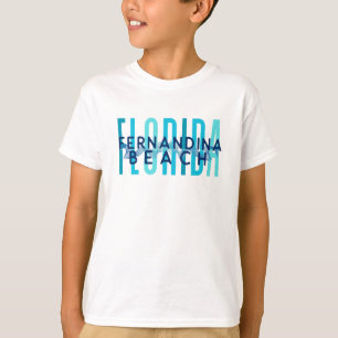 Camiseta Fernandina Beach Florida (Ondas Oceânicas)