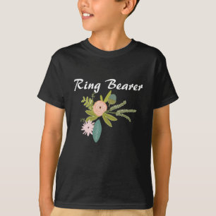 Camiseta Ferns Rosa Acorns Ring Bearer Wedding