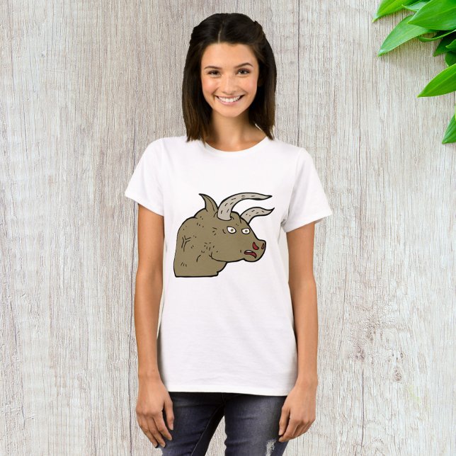 Camiseta Feroz Cabeça Branca Rústica Animal Selvagem Rústic (Criador carregado)