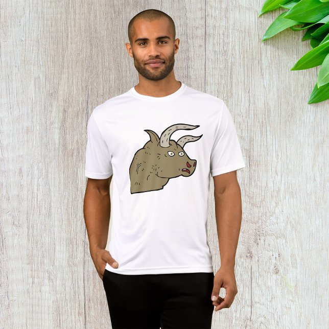 Camiseta Feroz Cabeça Branca Rústica Animal Selvagem Rústic (Criador carregado)