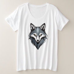 Camiseta Feroz Rosto de Lobo – Ousada e Estilosa p