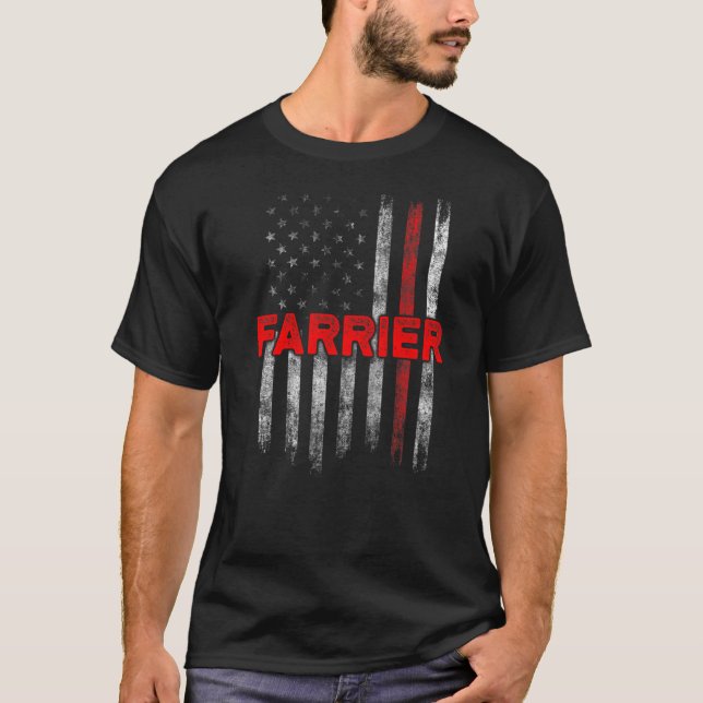 Camiseta Ferrador Ferradura Aparar Cascos de Cavalos     (Frente)