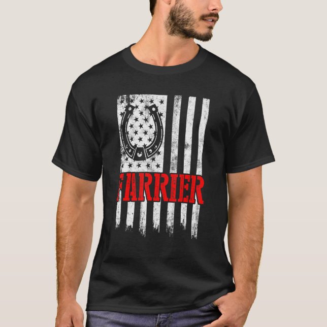 Camiseta Ferrador Ferradura Aparar Cascos de Cavalos  2 (Frente)