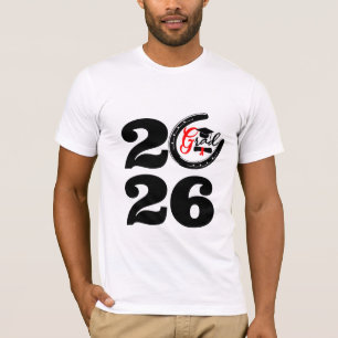 Camiseta Ferradura da Sorte da Turma de 2026 - Pre