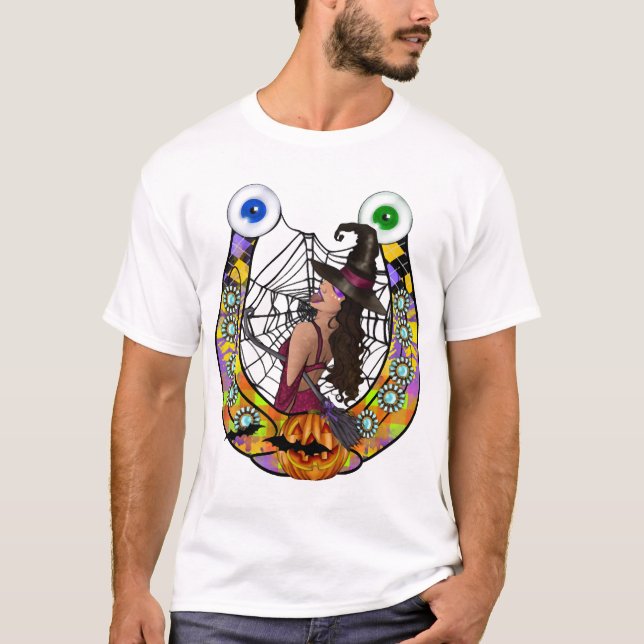 Camiseta Ferradura de Halloween (Frente)