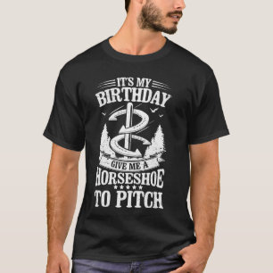 Camiseta Ferradura engraçada lançando Ferradura de aniversá