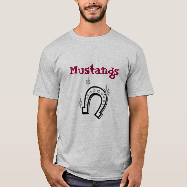 Camiseta ferradura, mustang (Frente)