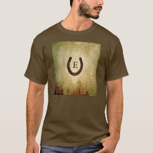 Camiseta Ferradura Personalizada Monogramada