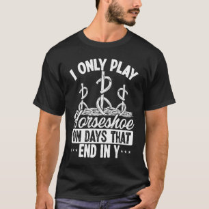 Camiseta Ferraduras em dias que terminam em y Lançador de f