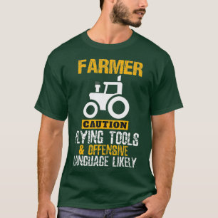 Camiseta Ferramenta de Voo Engraçado Farmador Pai