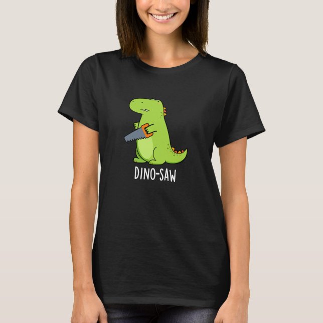 Camiseta Ferramenta Dinossauro Engraçado Via Dino Arrebatad (Frente)