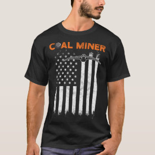 Camiseta Ferramentas de Bandeira de Mineiro de Carvão EUA M