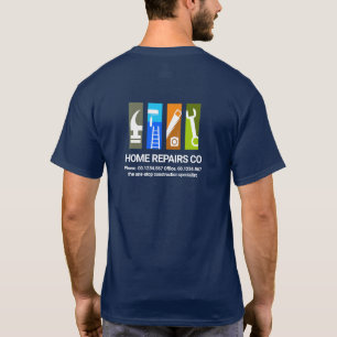 Camiseta Ferramentas de Dispositivos de Construção de na mo