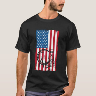 Camiseta Ferramentas de Eletricista Bandeira dos EUA Orgulh