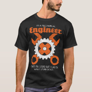 Camiseta Ferramentas de Engenharia Engrenagem Eu Sou Um Eng