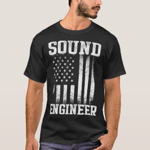 Camiseta Ferramentas de Engenheiro de áudio Studio Cara de