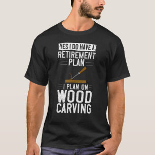 Camiseta Ferramentas de Esforço de Madeira Faca inicial Ide
