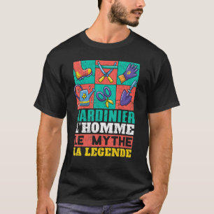 Camiseta Ferramentas de Jardim Homem Lenda Jardineiro Agric