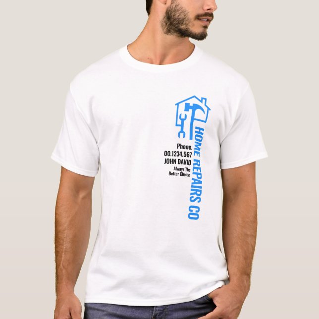 Camiseta Ferramentas de Manual Azul (Frente)