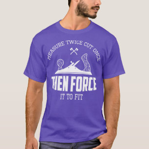 Camiseta Ferramentas de Trabalho em Madeira do Contratante 