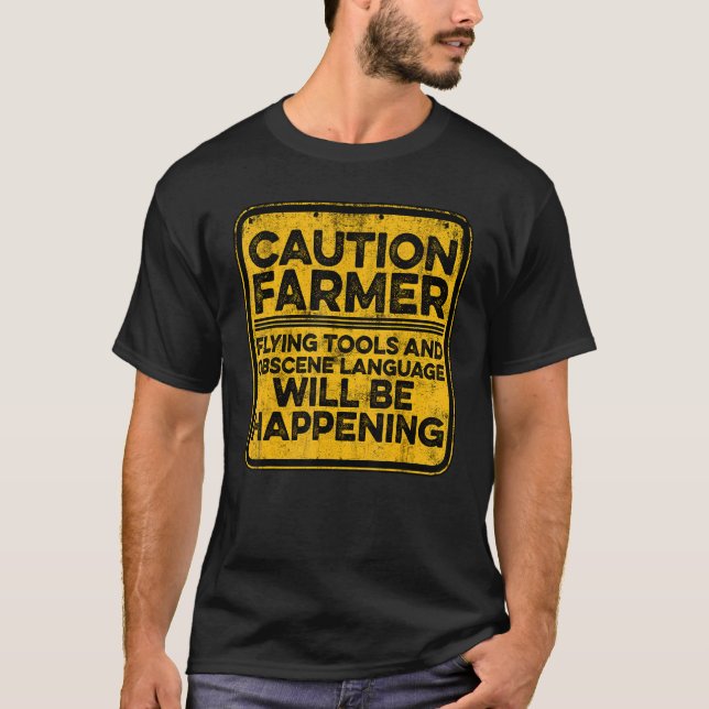 Camiseta Ferramentas De Voo Para Agricultores De Precaução  (Frente)