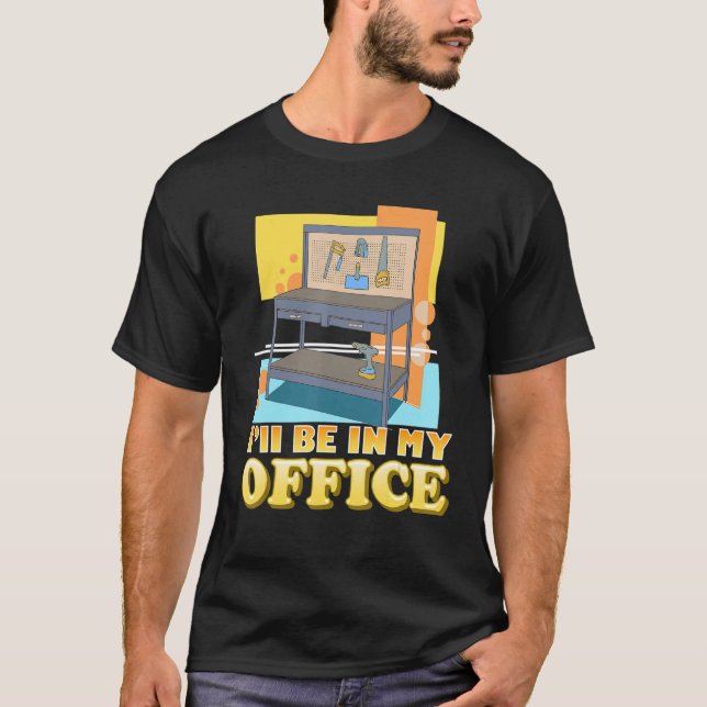 Camiseta Ferramentas de Workshop de Pai de Professores do W (Frente)