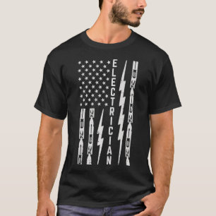 Camiseta Ferramentas Elétricas, Flash & American Flag Engra