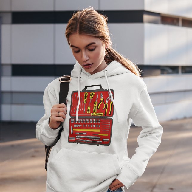 Camiseta Ferramentas em uma caixa de ferramentas (Criador carregado)