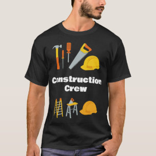 Camiseta Ferramentas Gráficas de Equipe de Construção