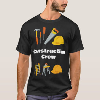 Camiseta Ferramentas Gráficas de Equipe de Construção