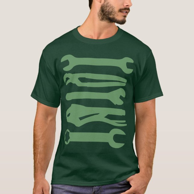 Camiseta Ferramentas - Verde Exército (Frente)
