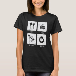 Camiseta Ferramenteiro de Ajuste de Mecânico de Reparos de 