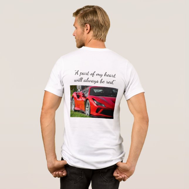Camiseta Ferrari personalizada manga curta (Verso completo)