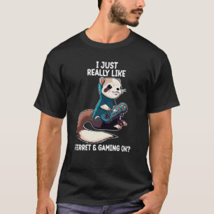 Camiseta Ferre Ferret e jogos de vídeo Ferret