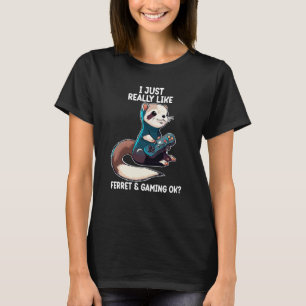 Camiseta Ferre Ferret e jogos de vídeo Ferret