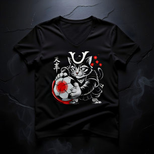 Camiseta Férrea de Futebol de Gato Samurai para Mu