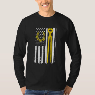 Camiseta Ferreiro Ferreiro Cavalo Americano Bandeira Indepe