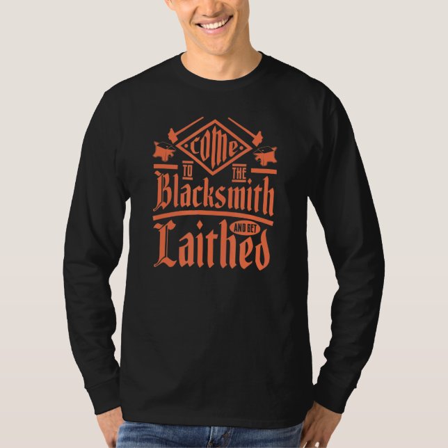 Camiseta Ferreiro Que Forja Martelo Para A Farier Coal Forg (Frente)