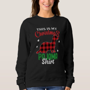 Camiseta Ferret Christmas This Is My Christmas Pajama