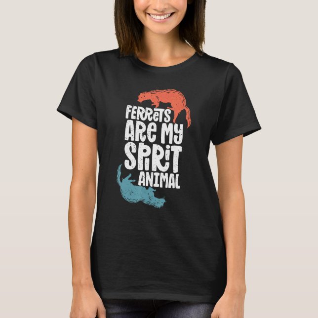 Camiseta Ferret Ferret  Ferret Spirit Animal Cute Ferret (Frente)